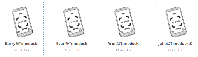 TimeDock mobile users