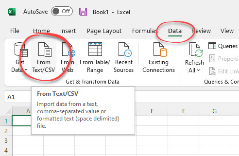 Excel import data from file