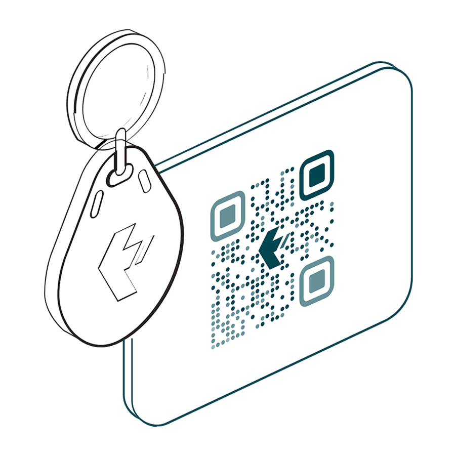 Engineering diagram of TimeDock employee badges